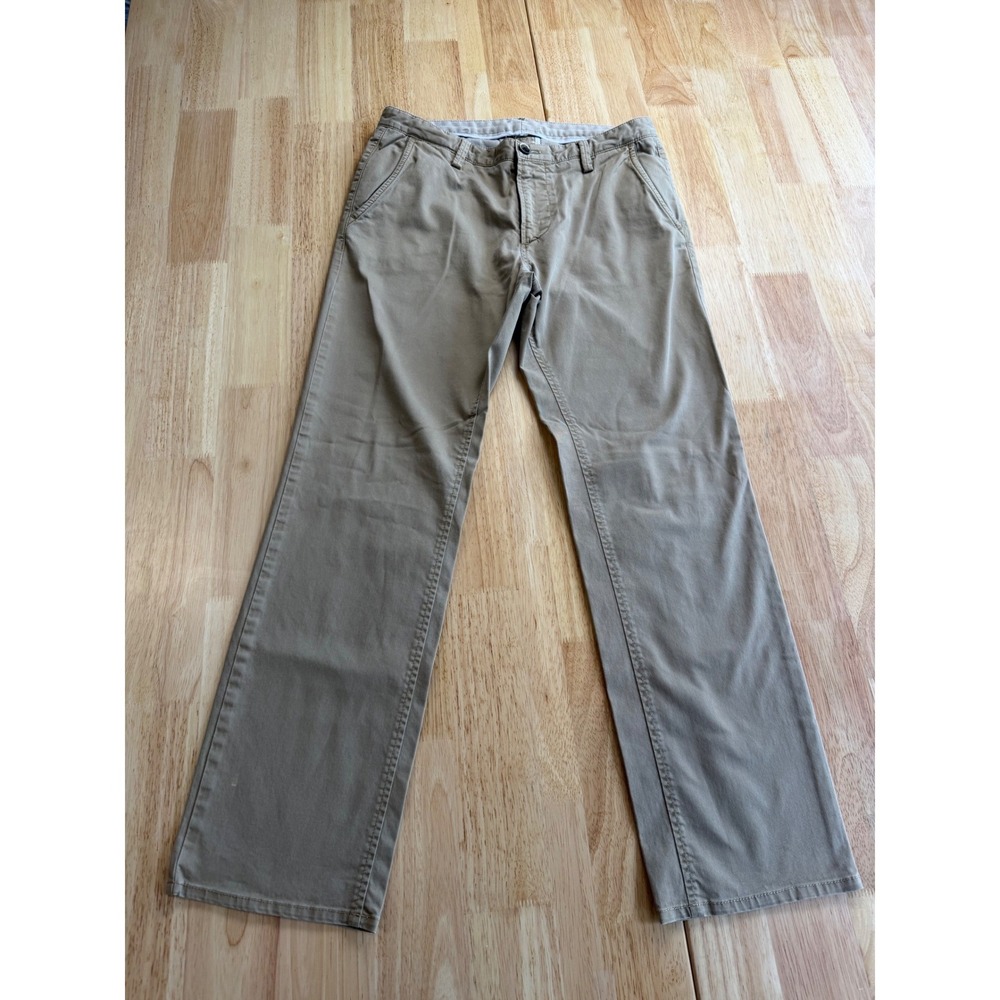Hugo Boss Rice-M Mens Tan Khaki Chino Pants Regular Fit 32R